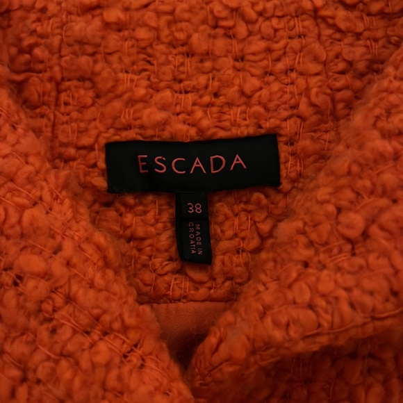 Escada orange wool jacket - size 38 - Picture 2 of 6